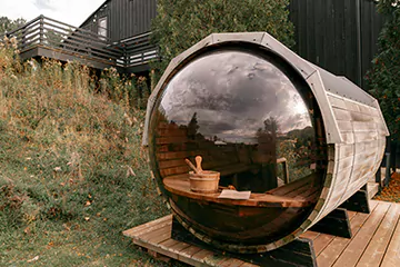 panoramic view sauna in Thorold, ON