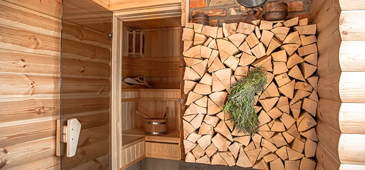 Eucalyptus Wood Sauna Walls Repair And Installation in Thorold, ON