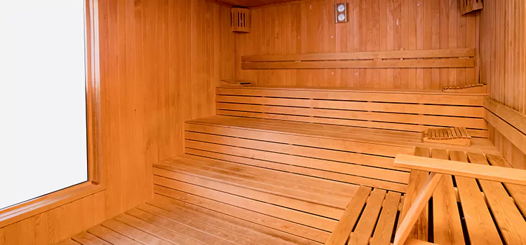 Custom Hemlock Wood Sauna Construction in Thorold, Ontario